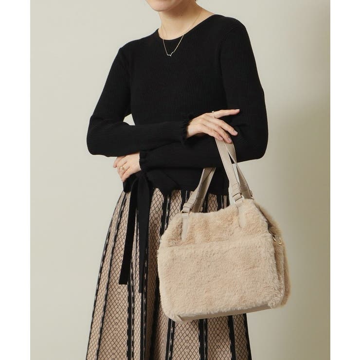 【2WAY】両あおりフェイクファートート | ITS'DEMO | 詳細画像2 