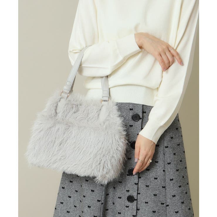 ライトグレー(411) | 【2WAY】両あおりフェイクファートート | ITS'DEMO