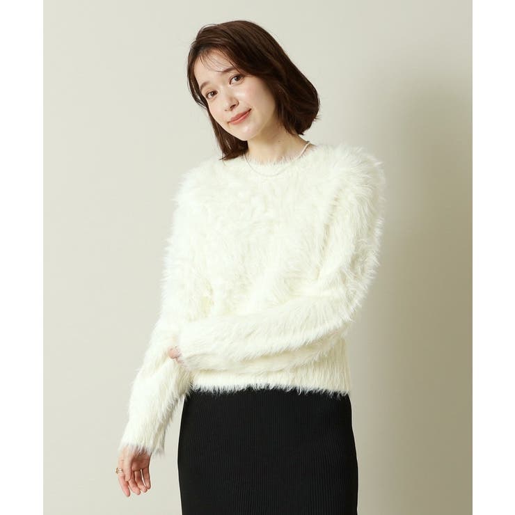 【手洗い可】ラメフェザーニット | ITS'DEMO | 詳細画像2 