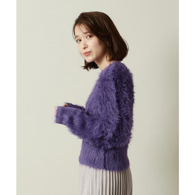 【手洗い可】ラメフェザーニット | ITS'DEMO | 詳細画像14 