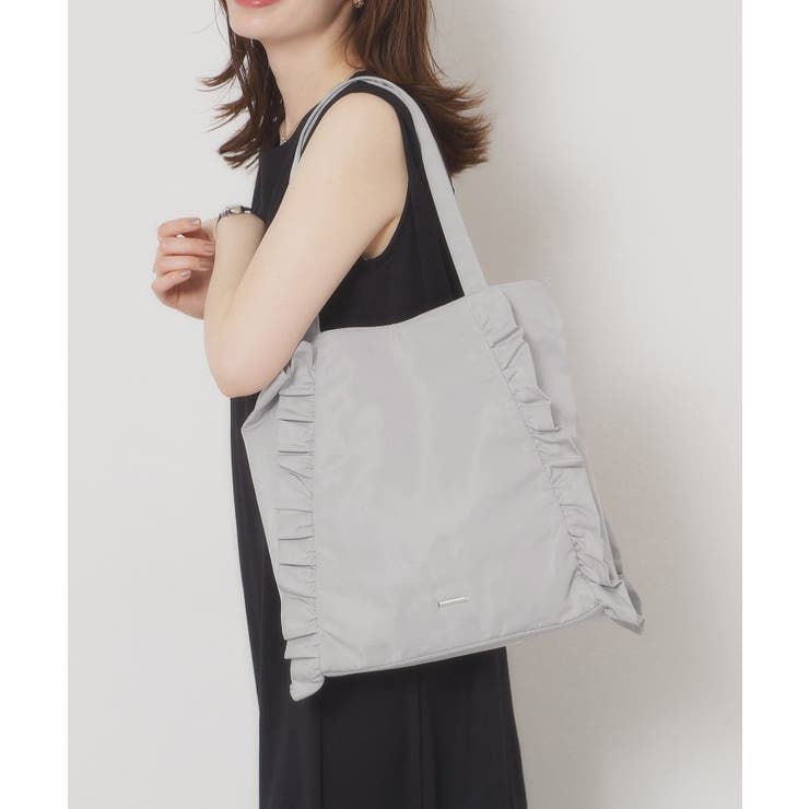 ライトグレー(011) | 【A4対応】フリルトート | ITS'DEMO