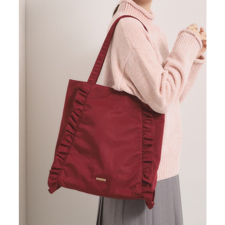 ボルドー(064) | 【A4対応】フリルトート | ITS'DEMO