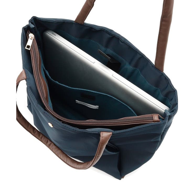 【12ポケット／PC対応】合皮コンビA4トート | ITS'DEMO | 詳細画像19 