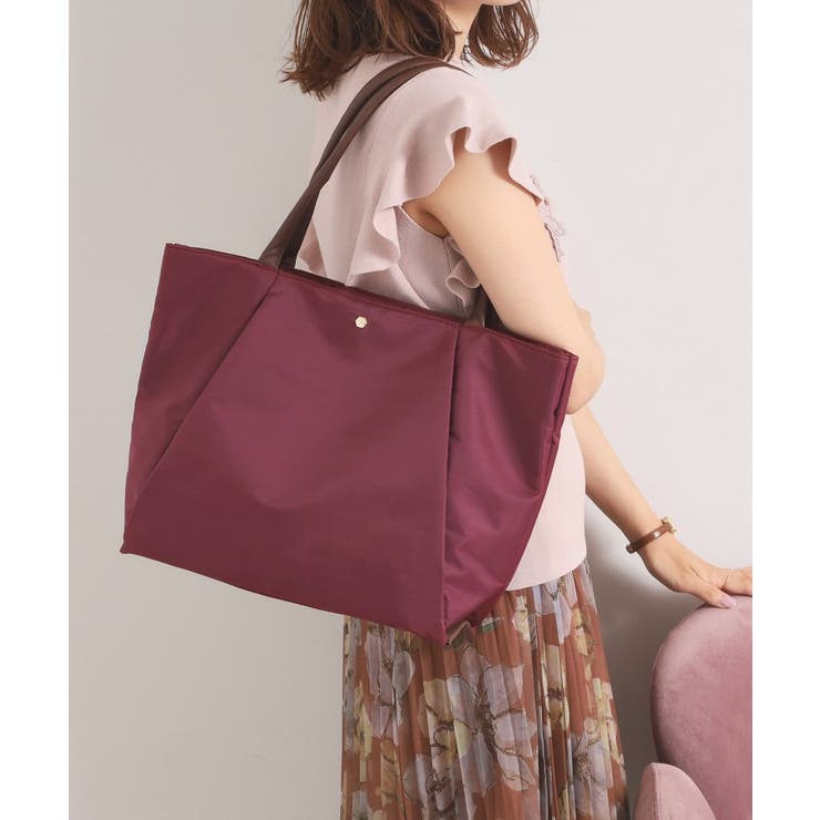 ボルドー(064) | 【12ポケット／PC対応】合皮コンビA4トート | ITS'DEMO