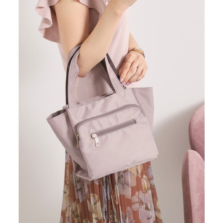 ピンク(071) | 【9ポケット】ツイル2WAYトート | ITS'DEMO