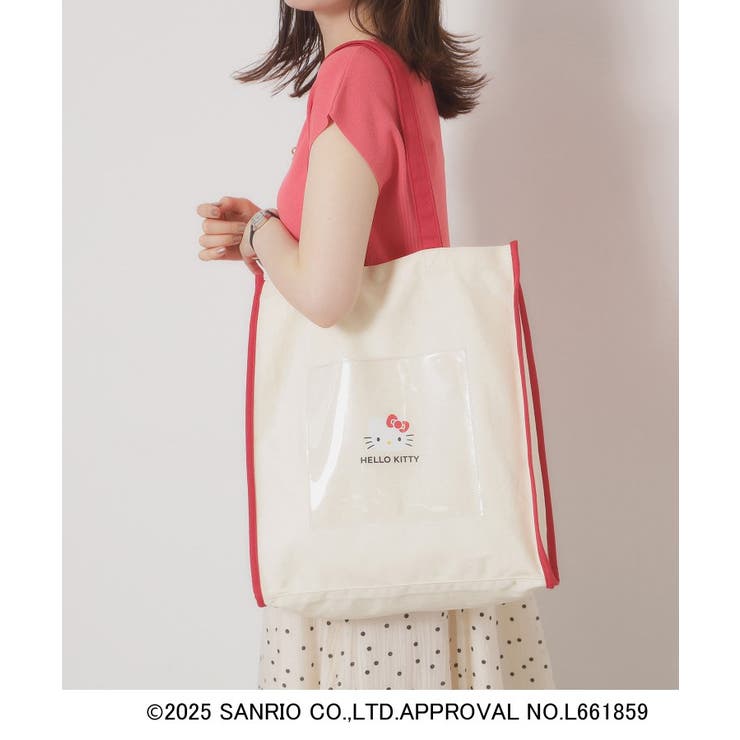 ハローキティ(062) | ＜サンリオキャラクターズ＞クリアポケットトート【A4対応】 | ITS'DEMO
