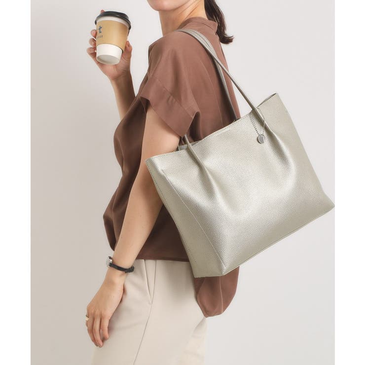 シルバー(006) | 【通勤】仕切りA4トート | ITS'DEMO