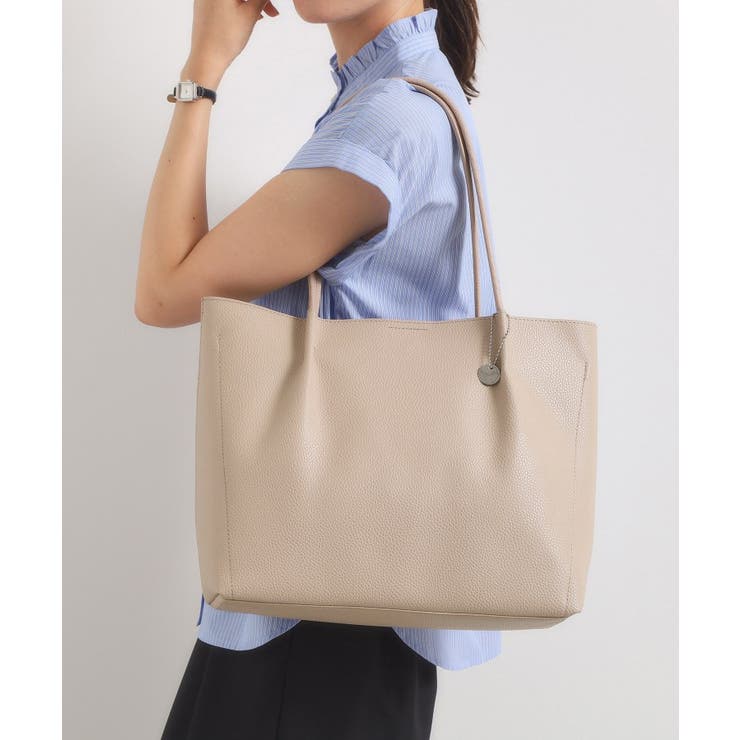 ライトベージュ(051) | 【通勤】仕切りA4トート | ITS'DEMO