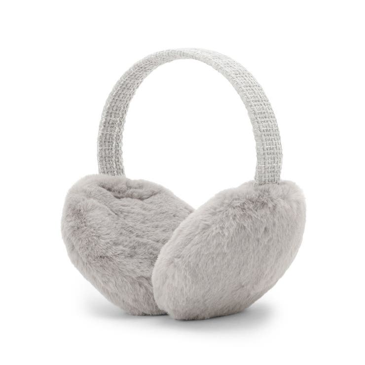 グレー(012) | 【折りたたみ可】ツイード風イヤーマフ | ITS'DEMO