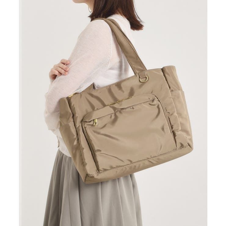 モカブラウン(042) | ガバッとトート【12ポケット／A4対応／キャリーオン可】 | ITS'DEMO