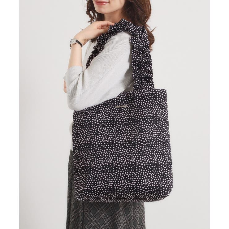 ブラック(119) | 【A4対応】柄アソートフリル手トート | ITS'DEMO