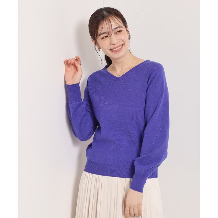 【手洗い可】アンジェリーナ総針vネックニット | ITS'DEMO | 詳細画像20 