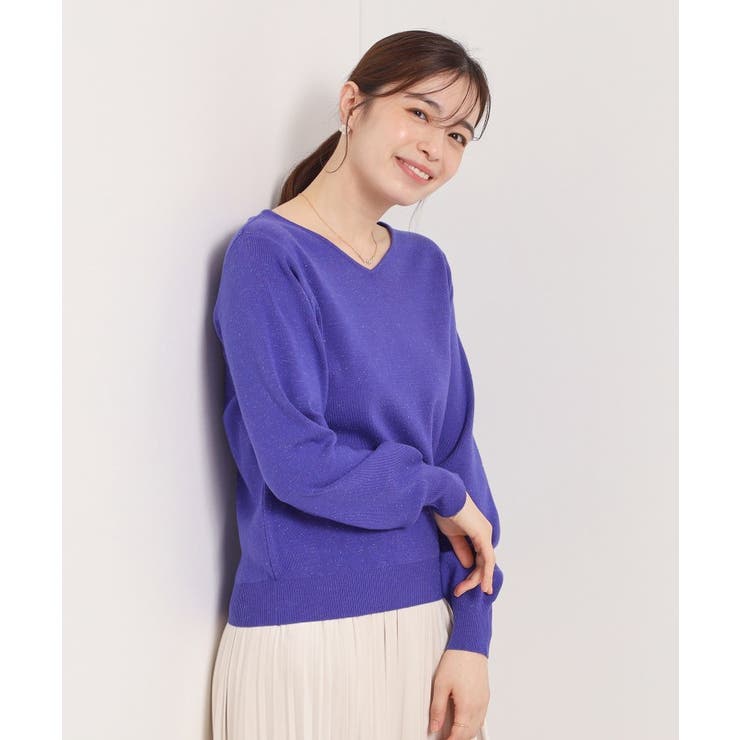 【手洗い可】アンジェリーナ総針vネックニット | ITS'DEMO | 詳細画像21 