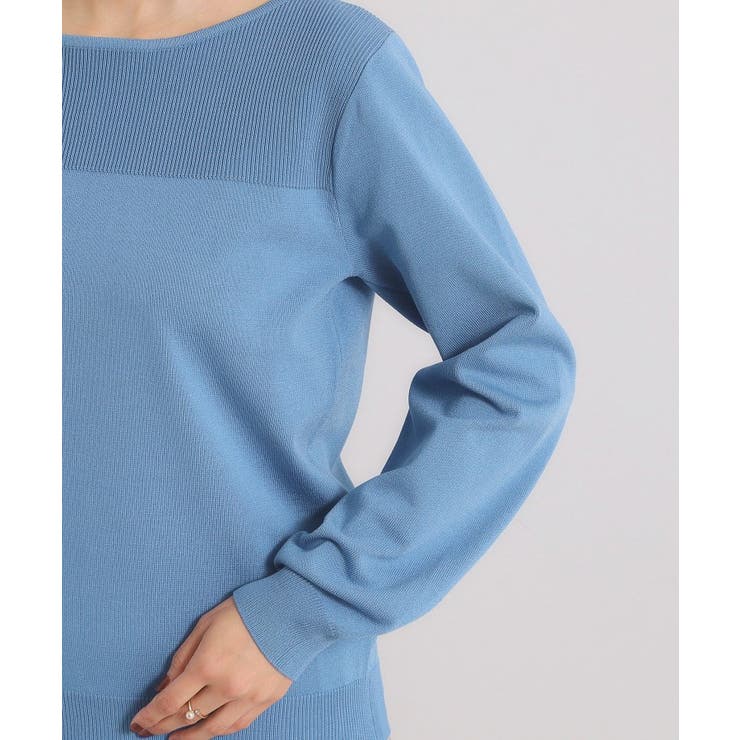 【縮みに強い／洗濯機OK】編地切替ニットプルオーバー | ITS'DEMO | 詳細画像28 