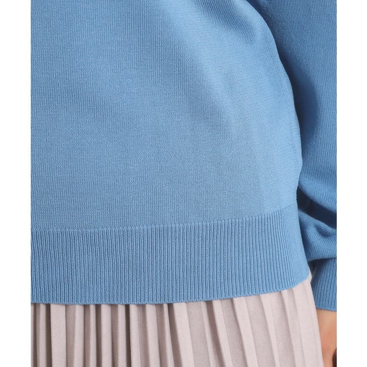 【縮みに強い／洗濯機OK】編地切替ニットプルオーバー | ITS'DEMO | 詳細画像29 