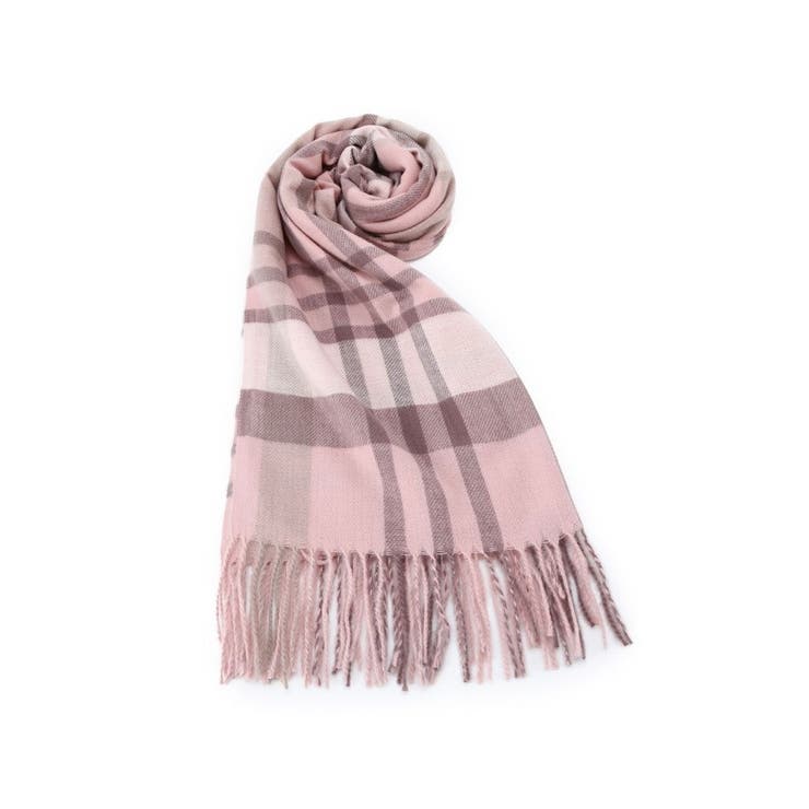 ピンク(271) | 【洗濯可】クリーミータッチ60幅チェックストール | ITS'DEMO