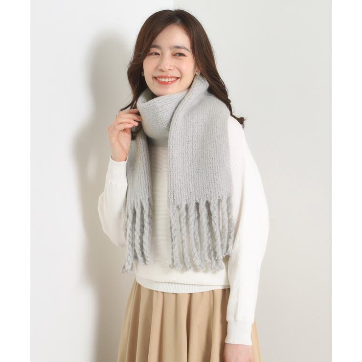 【手洗い可】リブラッセル無地ストール | ITS'DEMO | 詳細画像8 