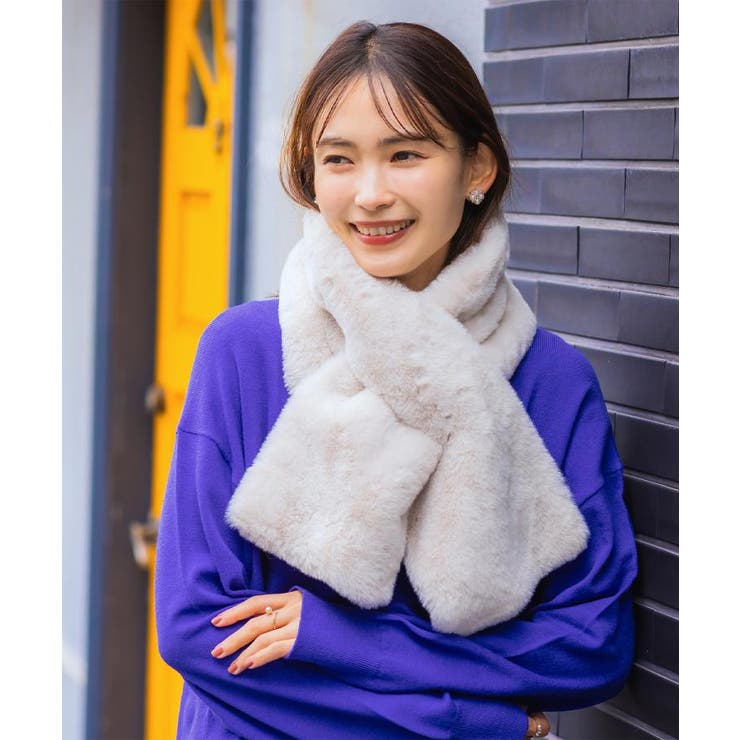 【手洗い可】ボリュームフェイクファーマフラー | ITS'DEMO | 詳細画像1 