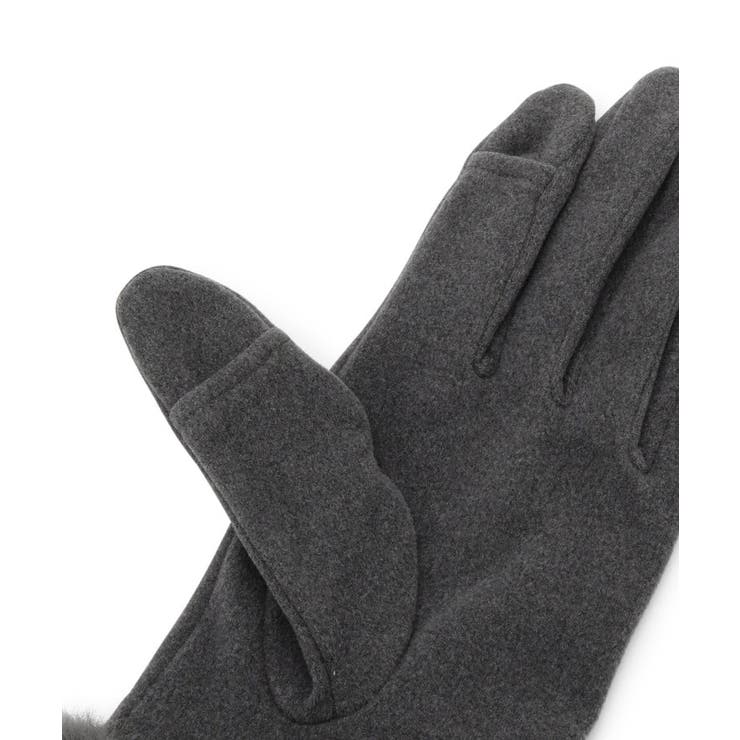 ストーン付ファーカフスグローブ | ITS'DEMO | 詳細画像3 