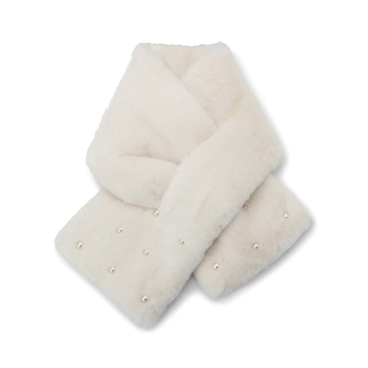 ランダムパール調フェイクファーマフラー | ITS'DEMO | 詳細画像1 