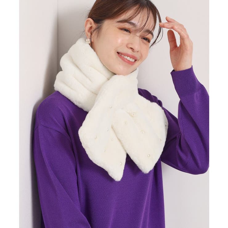 ランダムパール調フェイクファーマフラー | ITS'DEMO | 詳細画像7 