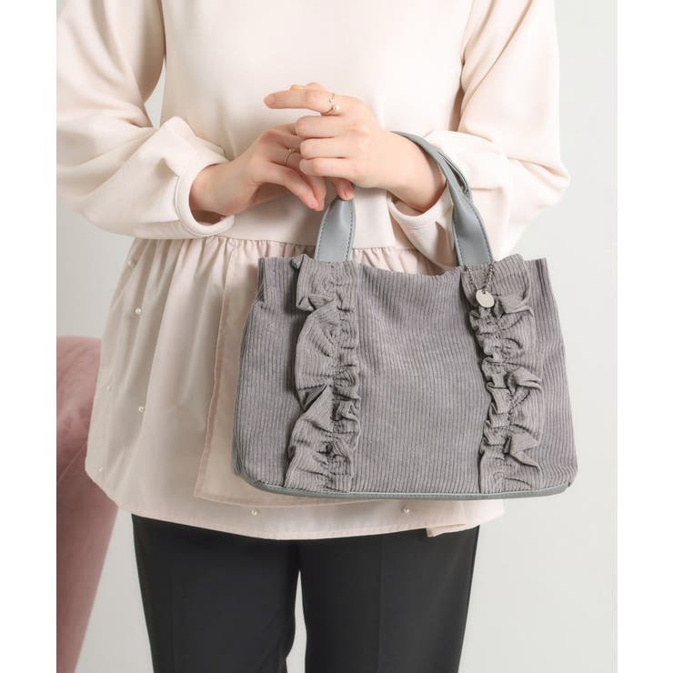 グレー(012) | アソートフリルミニトート | ITS'DEMO