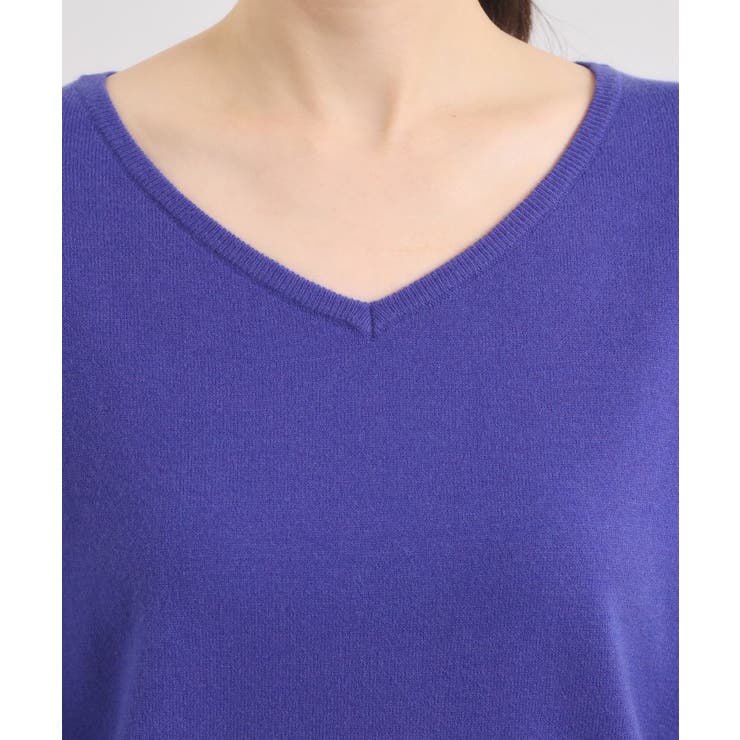 【静電気防止／手洗い可】クリーミータッチVネックニット | ITS'DEMO | 詳細画像25 