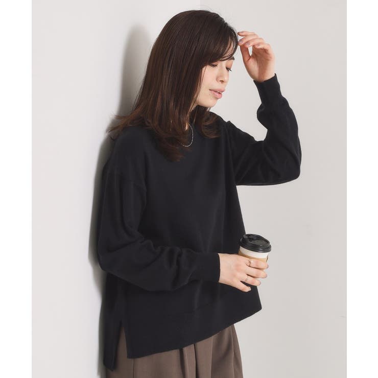 【静電気防止／手洗い可】クリーミータッチクルーネックニット | ITS'DEMO | 詳細画像9 