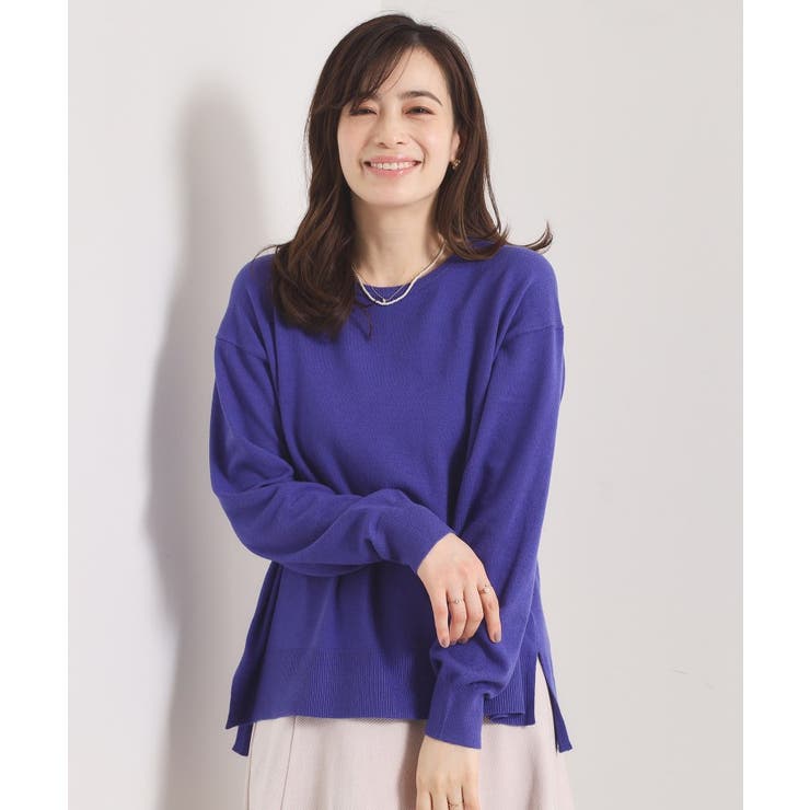 【静電気防止／手洗い可】クリーミータッチクルーネックニット | ITS'DEMO | 詳細画像21 