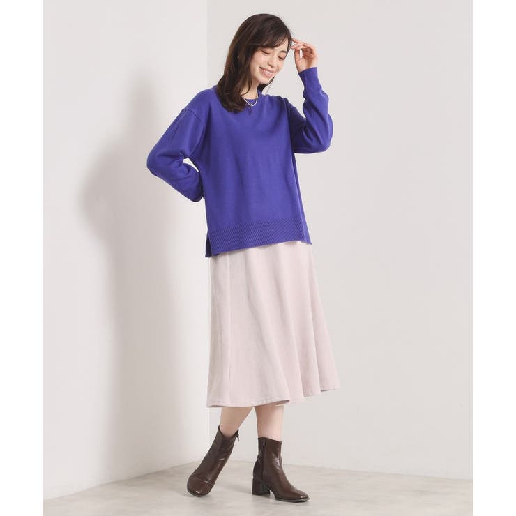 【静電気防止／手洗い可】クリーミータッチクルーネックニット | ITS'DEMO | 詳細画像22 