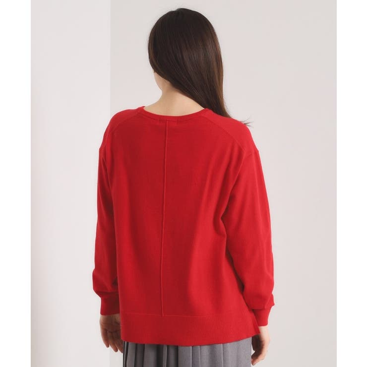 【静電気防止／手洗い可】クリーミータッチクルーネックニット | ITS'DEMO | 詳細画像31 