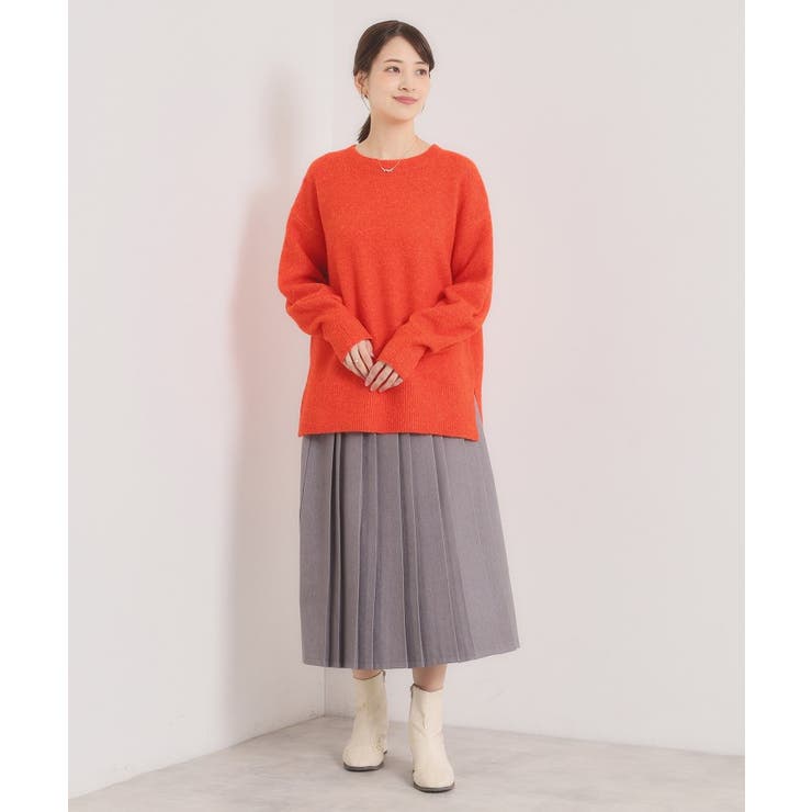 【洗濯機OK】ミックスヤーンクルーニット | ITS'DEMO | 詳細画像22 