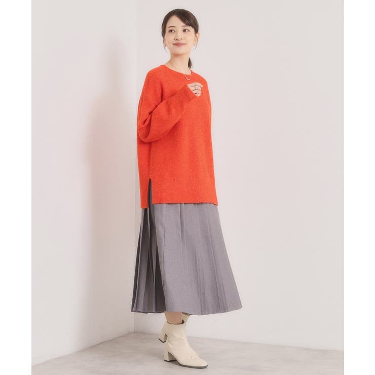 【洗濯機OK】ミックスヤーンクルーニット | ITS'DEMO | 詳細画像23 