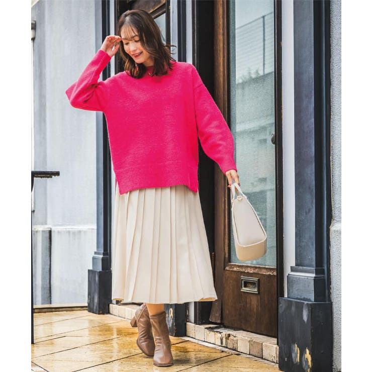 【洗濯機OK】ミックスヤーンクルーニット | ITS'DEMO | 詳細画像3 