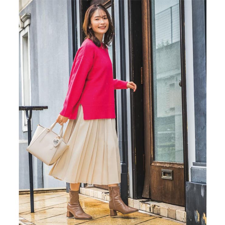 【洗濯機OK】ミックスヤーンクルーニット | ITS'DEMO | 詳細画像4 