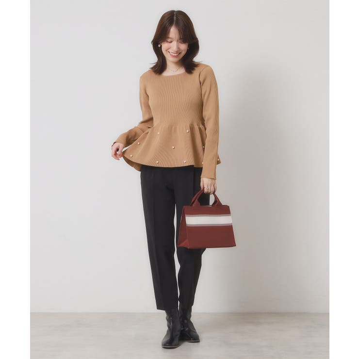 【手洗い可】ペプラムニット | ITS'DEMO | 詳細画像11 