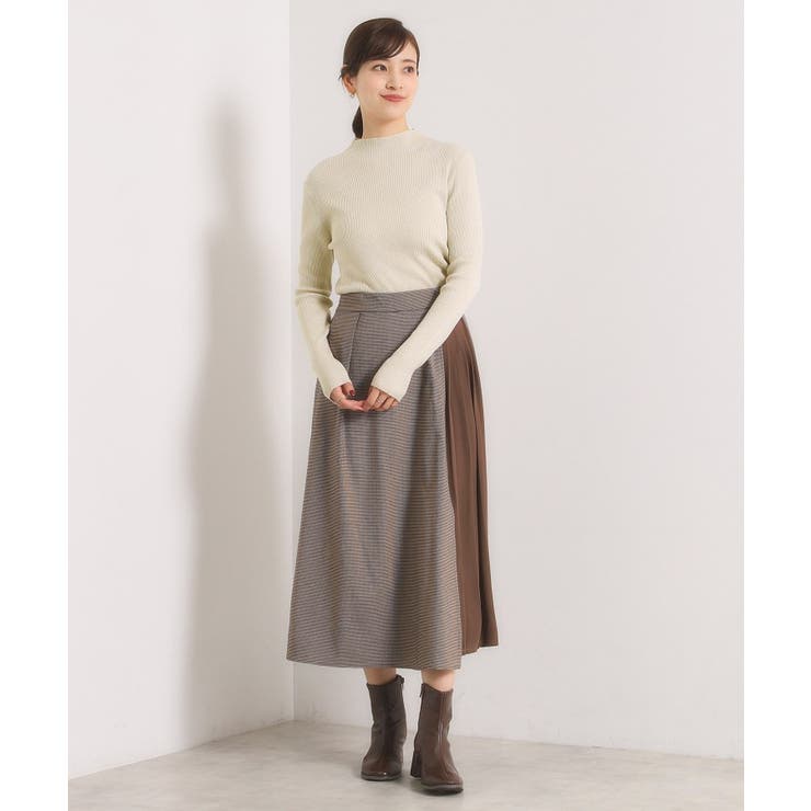 【手洗い可】ラメリブボトルネックニット | ITS'DEMO | 詳細画像2 