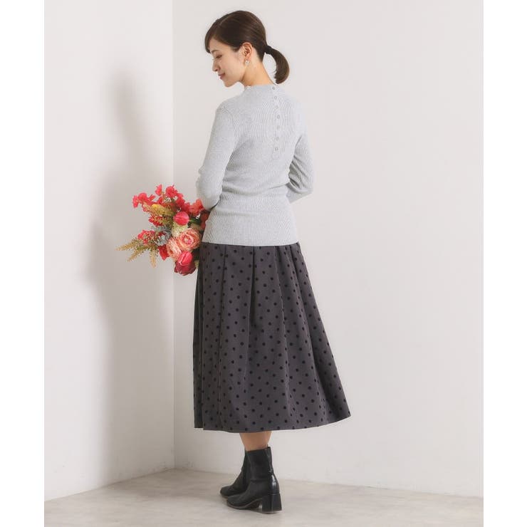 【手洗い可】ラメリブボトルネックニット | ITS'DEMO | 詳細画像7 