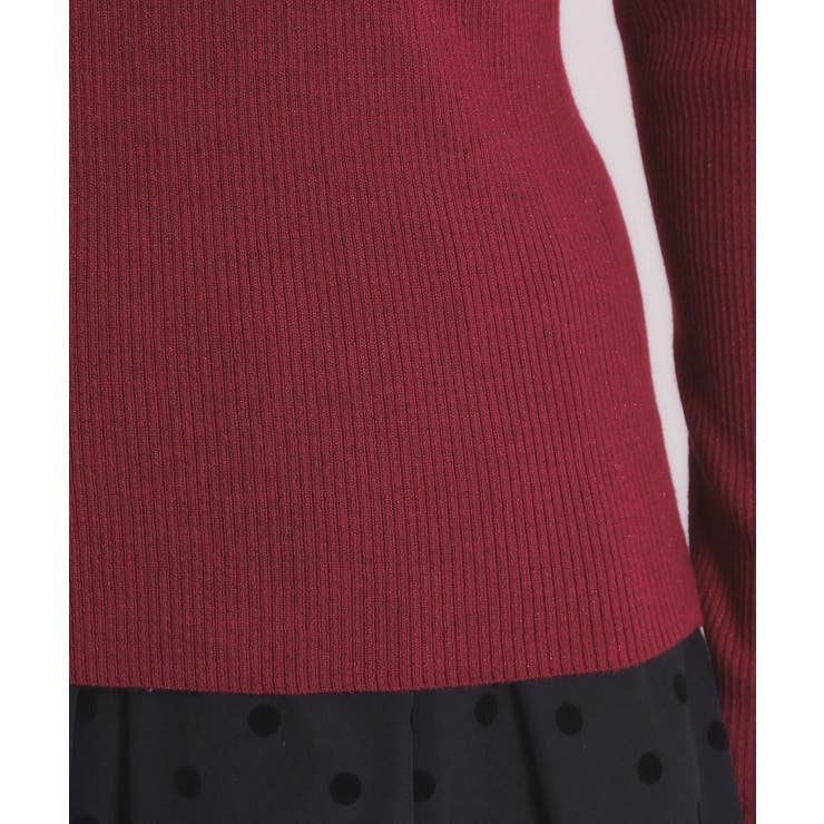 【手洗い可】ラメリブボトルネックニット | ITS'DEMO | 詳細画像26 