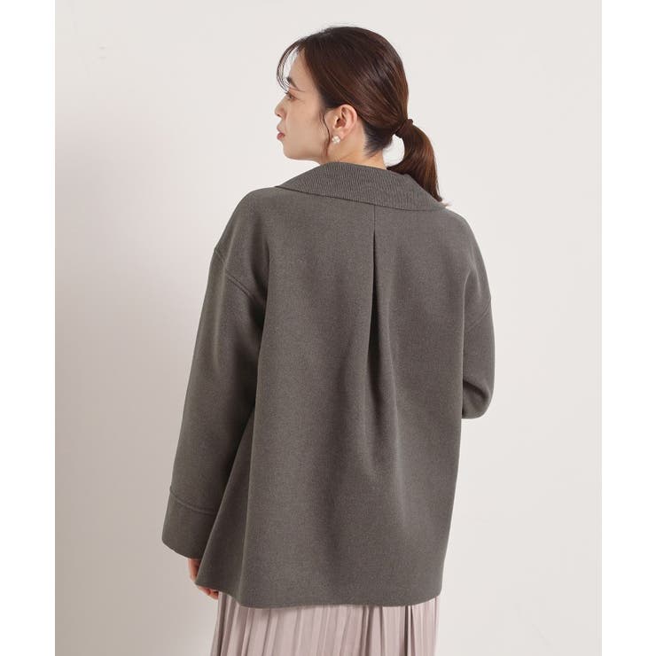 裏リブミディ丈ダブルコート | ITS'DEMO | 詳細画像14 