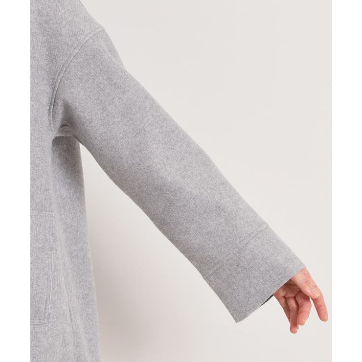 裏リブミディ丈ダブルコート | ITS'DEMO | 詳細画像25 