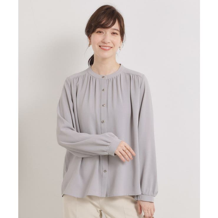 【手洗い可】前開きブラウス | ITS'DEMO | 詳細画像8 