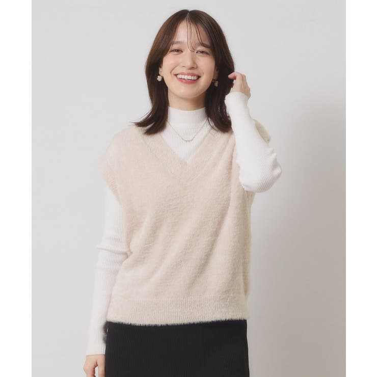 【手洗い可】フェザーヤーンニットジレ | ITS'DEMO | 詳細画像5 