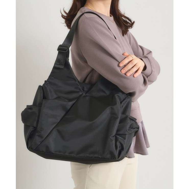 ブラック(019) | 【撥水／11ポケット】リボンモチーフマザーズトート | ITS'DEMO