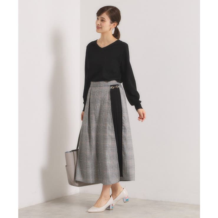 【手洗い可】チェック切替ガウチョパンツ | ITS'DEMO | 詳細画像3 