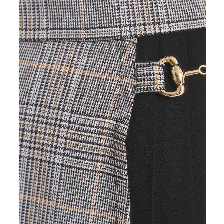 【手洗い可】チェック切替ガウチョパンツ | ITS'DEMO | 詳細画像4 