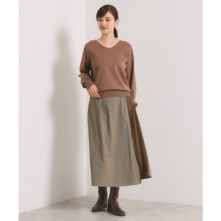 【手洗い可】チェック切替ガウチョパンツ | ITS'DEMO | 詳細画像10 