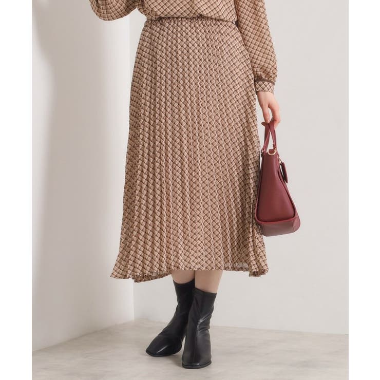 【手洗い可／セットアップ可】チェックプリーツスカート | ITS'DEMO | 詳細画像7 