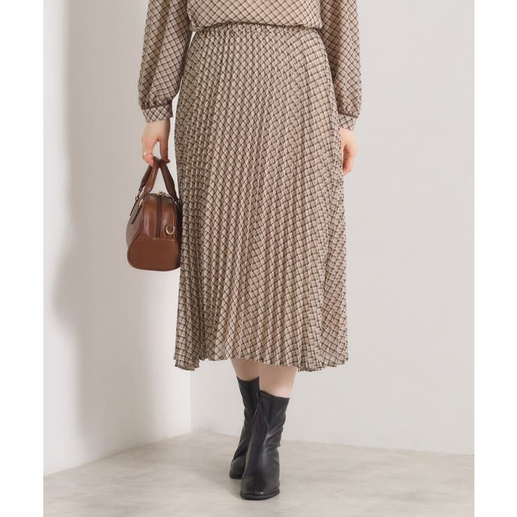 【手洗い可／セットアップ可】チェックプリーツスカート | ITS'DEMO | 詳細画像11 