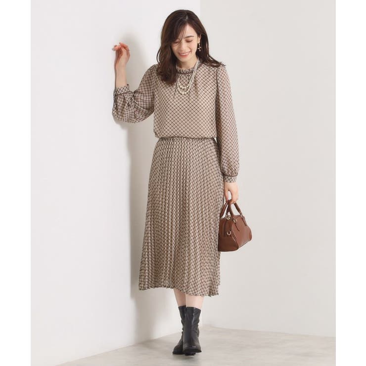 【手洗い可／セットアップ可】チェックプリーツスカート | ITS'DEMO | 詳細画像12 